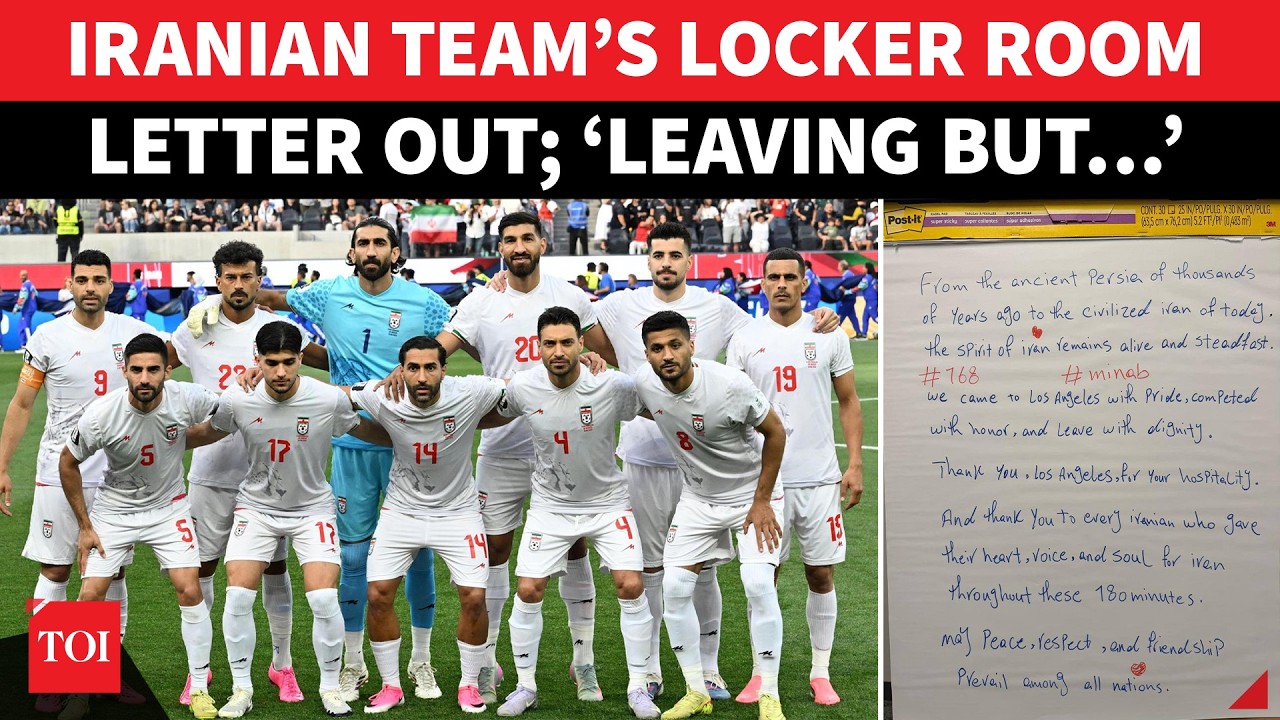 Iranian Team&rsquo;s FINAL Message At FIFA WC Stuns America; Sly Dig At Trump In Locker Room Letter