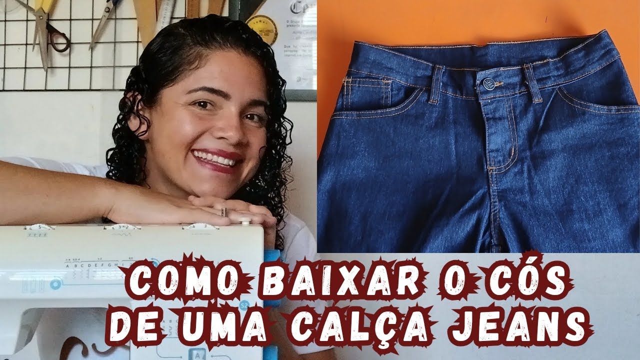 Como baixar o cós de uma calça jeans!