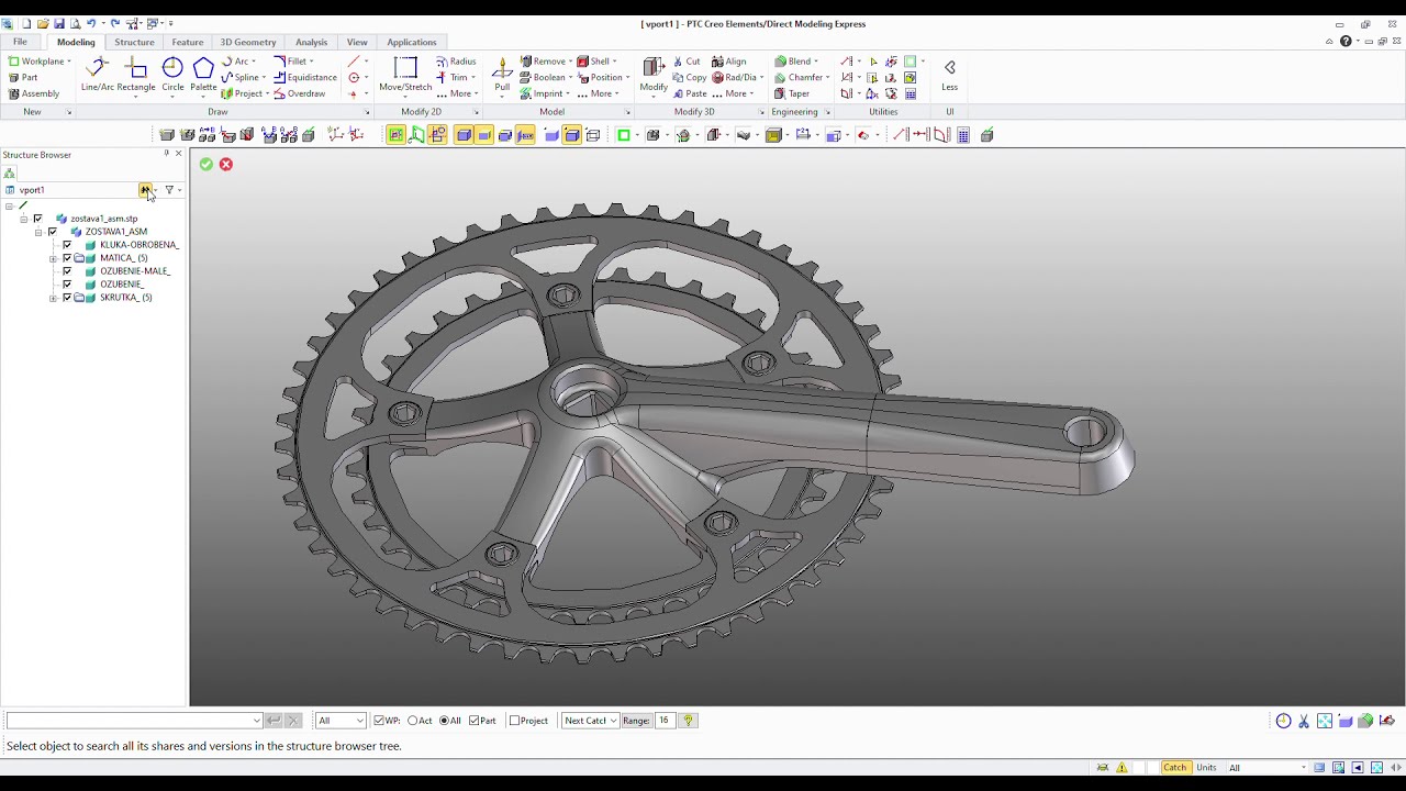 How to change any 3D model using PTC Creo Elements Direct Modeling Express