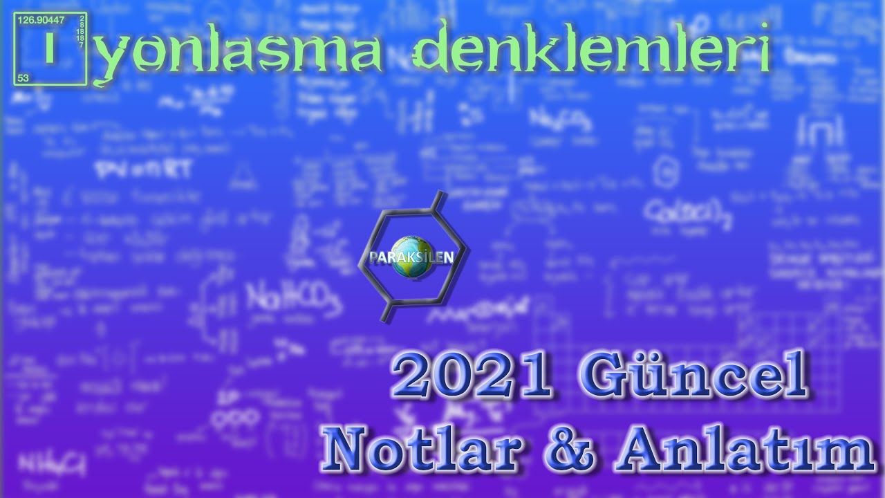 Suda İyonlaşma Denklemleri (AYT Sıvı Çözeltiler)