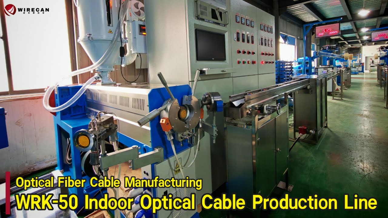 🚀 WRK-50 Indoor Optical Cable Production Line | High-Speed Fiber Optic Cable Manufacturing