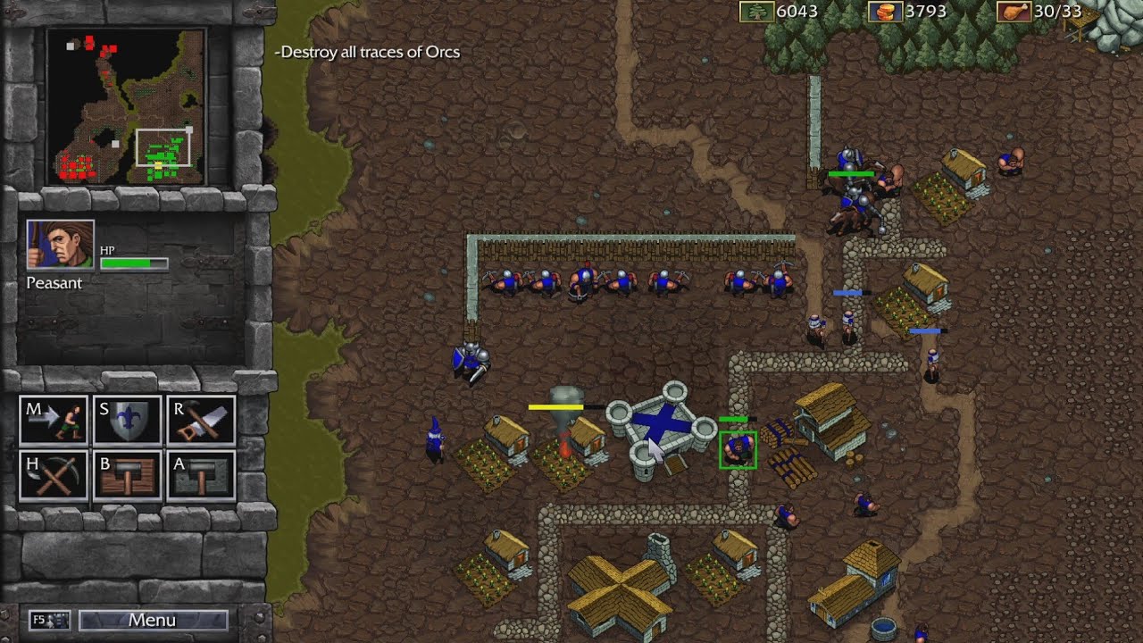 Warcraft 1: Remastered – Human Campaign Mission 9: The Black Morass [No Commentary]
