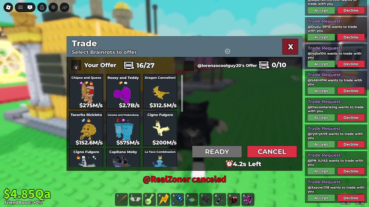 🔴LIVE! Trading Steal A Brainrot Roblox!!!!