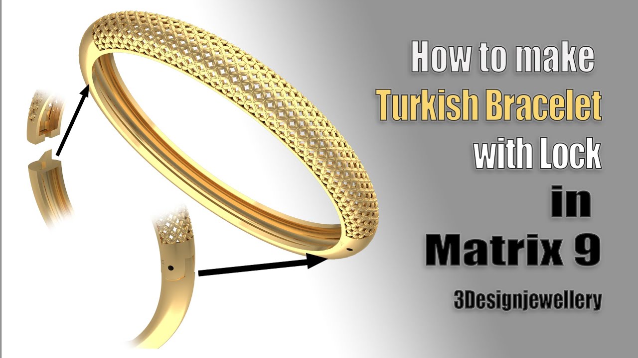 💠Turkish Jali Bracelet💠3designjewellery #caddesignjewellery #matrix 9 bracelet