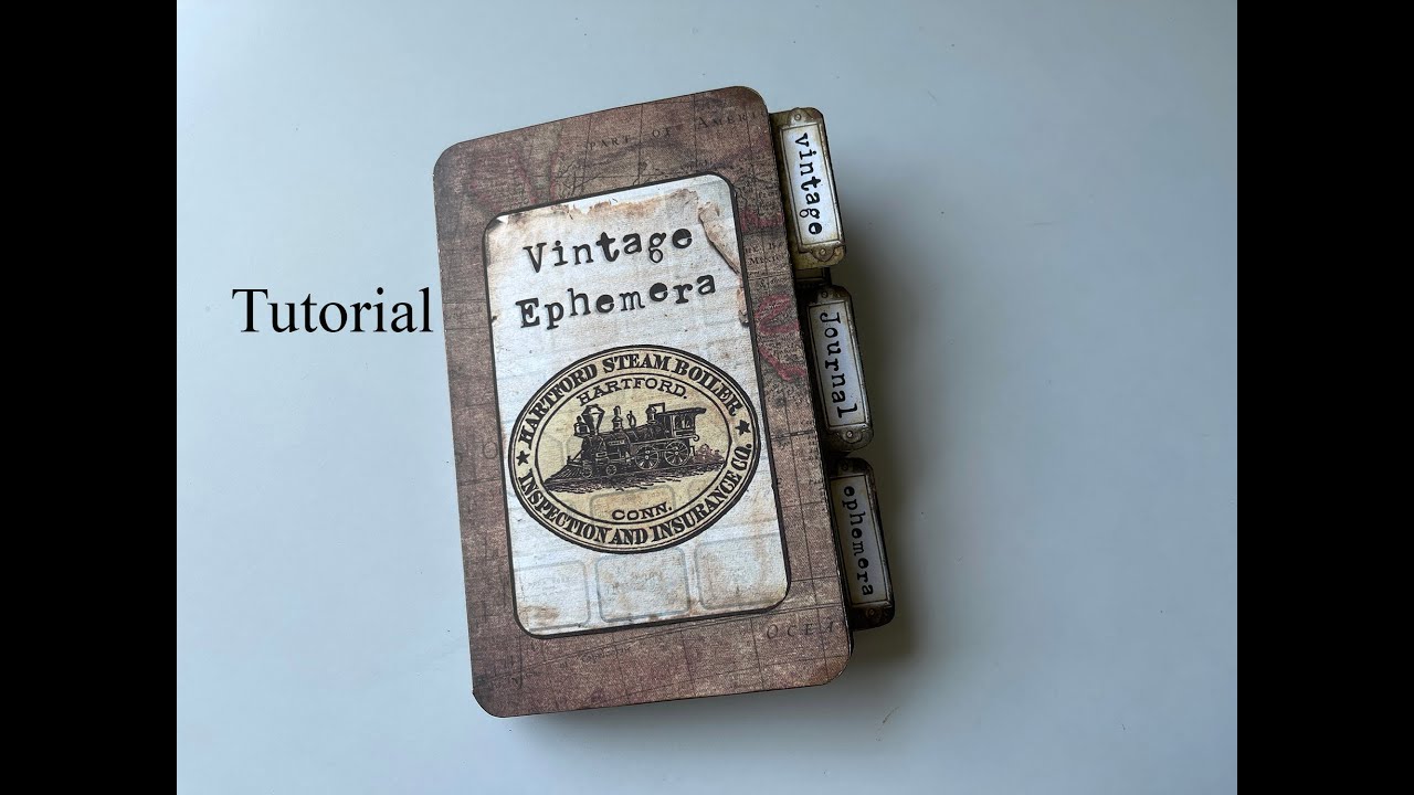 Vintage Ephemera storage folder Tutorial by SS Digital studio