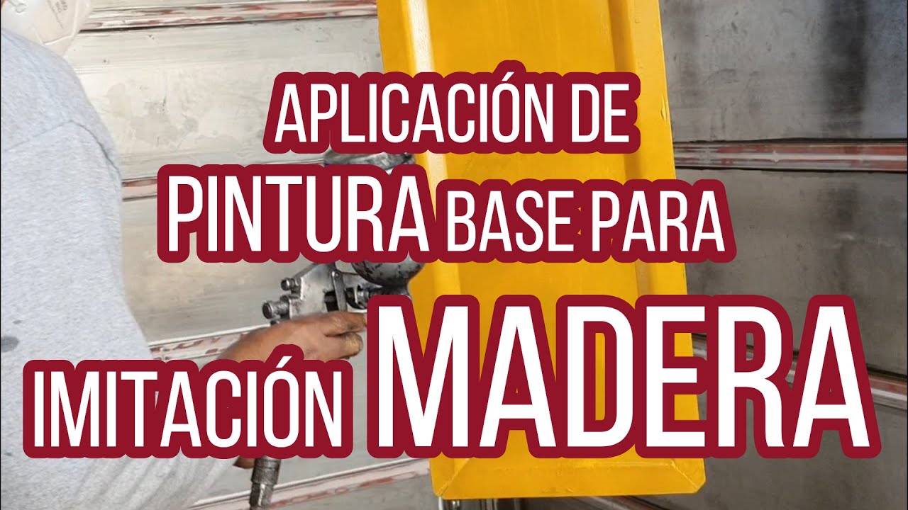 Pintura base para imitación madera #1
