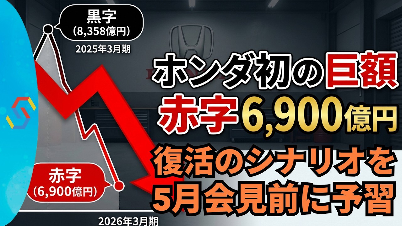【緊急生放送】ホンダ巨額の赤字の分かりやすい解説と、復活のシナリオを予習で確認！「クルマ解説92」