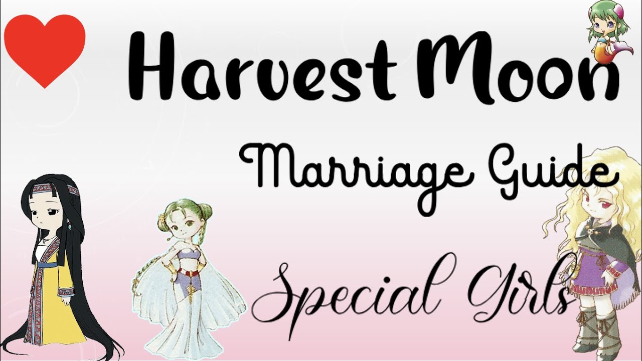 Harvest Moon Ds - Marriage Guide -  Special Girls