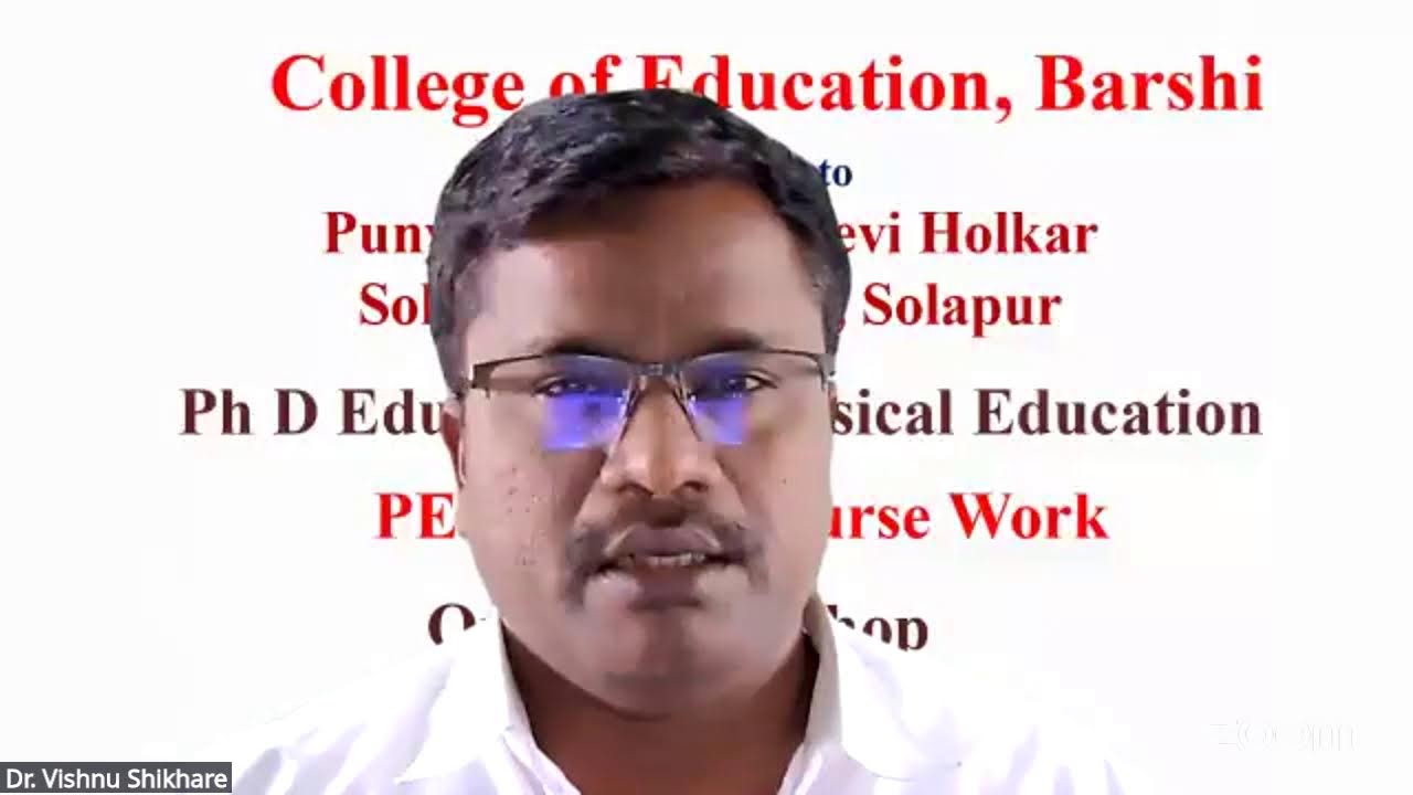 Dr.Smt.V.D.Pandhare PET 9 Ph D Course Work Paper II Online Lecture
