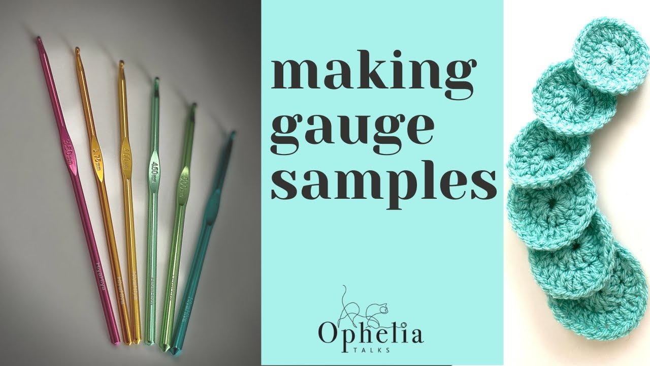How the size of your crochet hook can change your gauge - Making Gauge Samples