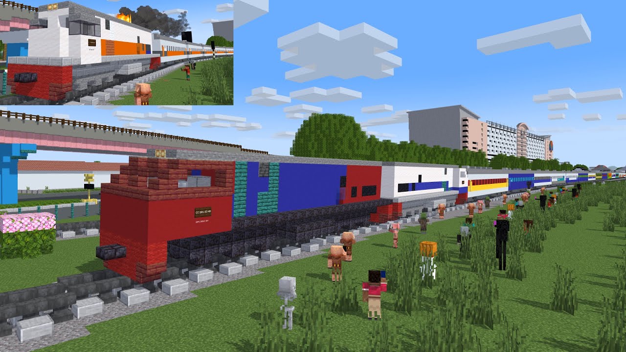 PARADE LIVERY KERETA Part 3 Animasi Minecraft Indonesia