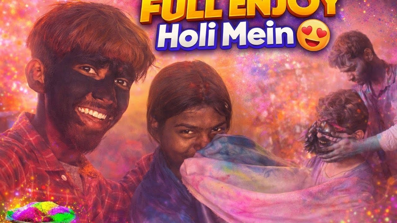 Full enjoy Holi mein 😍 #FullEnjoyHoli#HoliMeinMasti#HoliVlog#DesiHoli#HoliCelebration#RangonKaTyohar