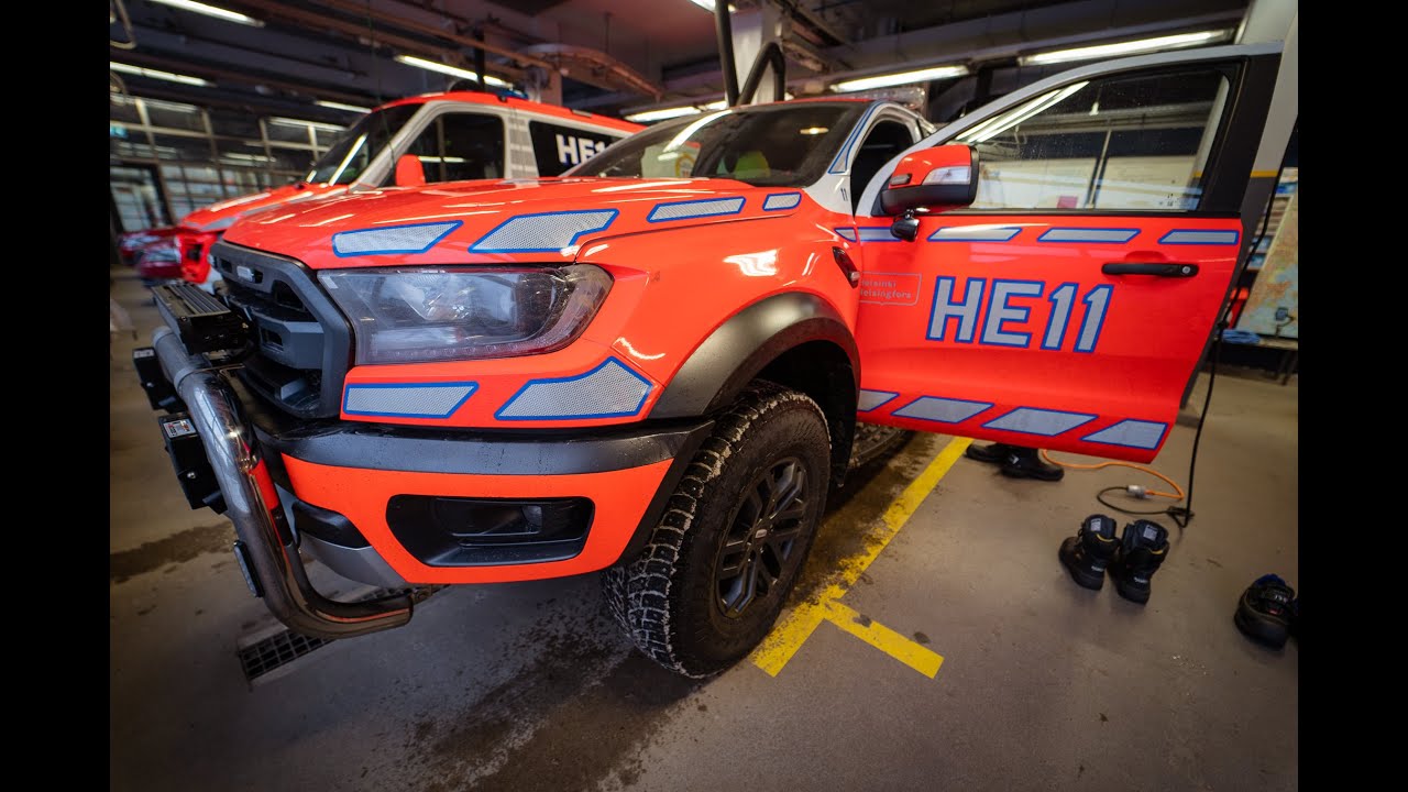 Esittelyssä ensihoidon kenttäjohtaja EHE11 uusi auto Ford Ranger Raptor