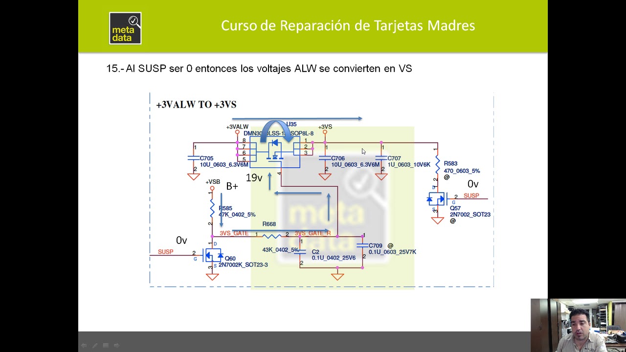 Secuencia de encendido paso a paso Lenovo G480 AMD Parte 3. Fuentes secundarias