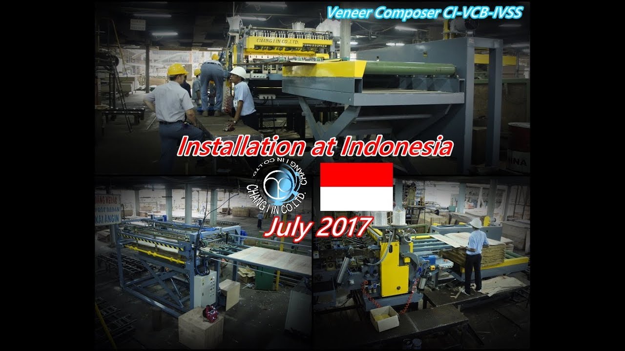 ребросклеивания шпона (Timesaver Series) Installation at Indonesia
