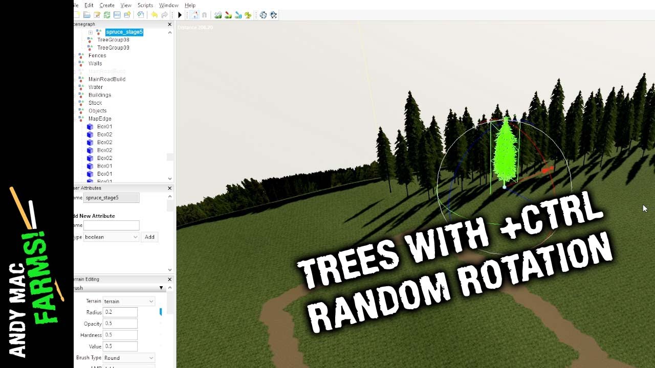 How to quickly plant lots of trees? FS19 and Giants Editor map making tutorial
