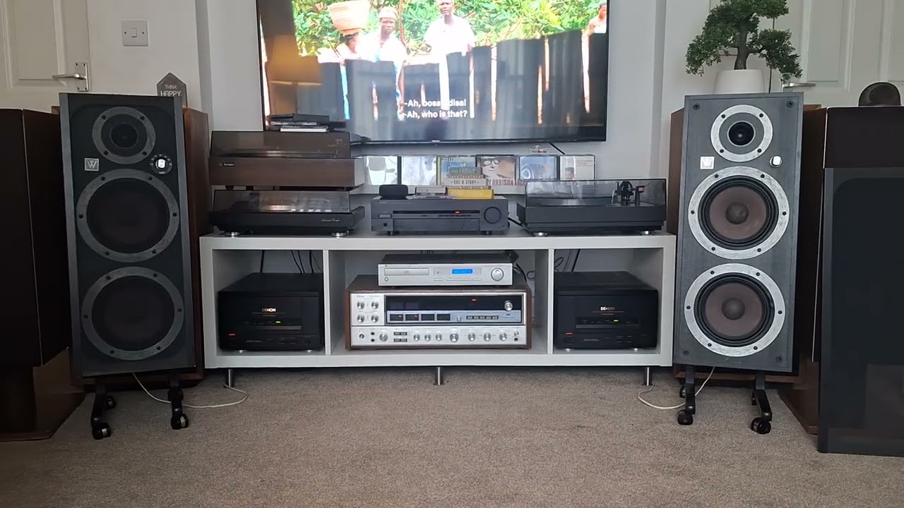 Wharfedale ventana + sansui qrx 