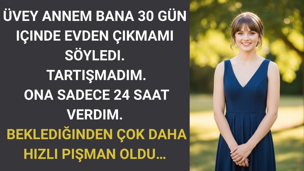 Üvey annem bana evden taşınmam için 30 gün süre verdi, ben de ona 24 saat verdim – anında pişman...