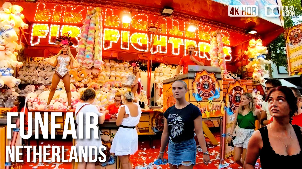 Huge Fun Fair - Carnival, Tilburgse Kermis - 🇳🇱 Netherlands [4K HDR] Walking Tour