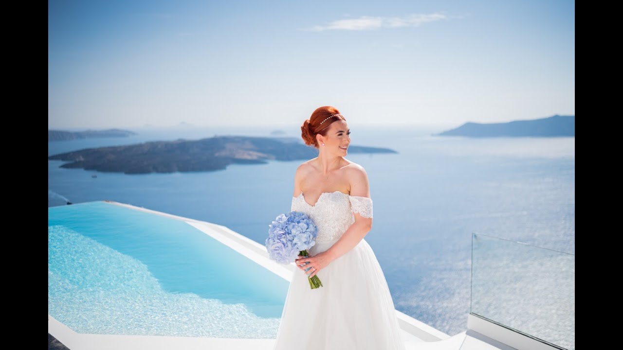 Blue & Gold Hues at Dana Villas Santorini, by Wedding Stories Videography, JPDW