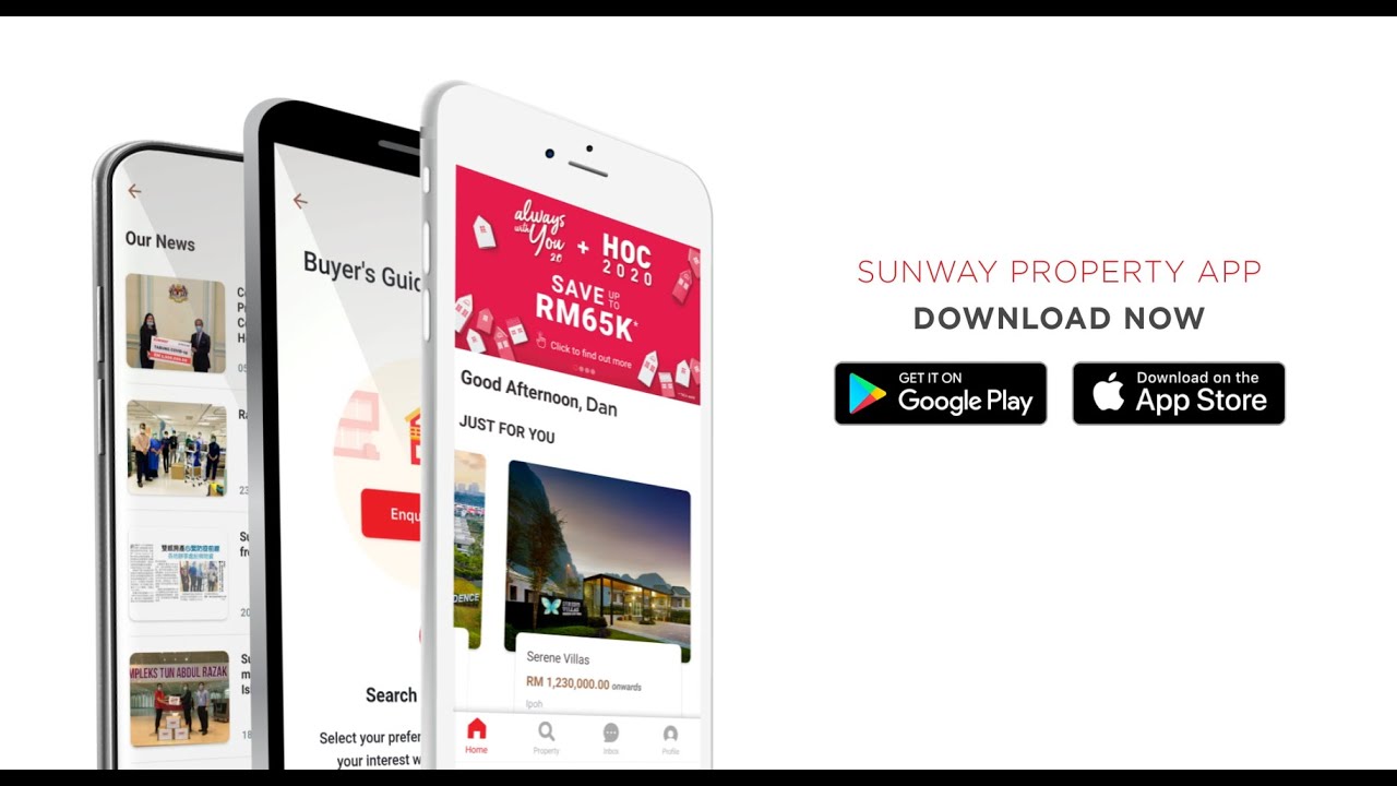 Sunway Property Mobile App First Launch