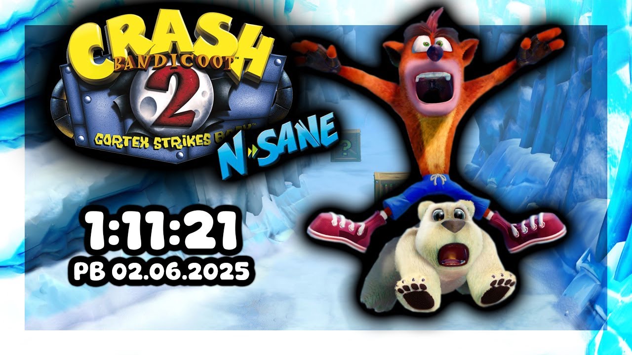 Crash Bandicoot 2: Cortex Strikes Back 1:11:21 PB ANY% (NST) / (NO COMMENTARY)
