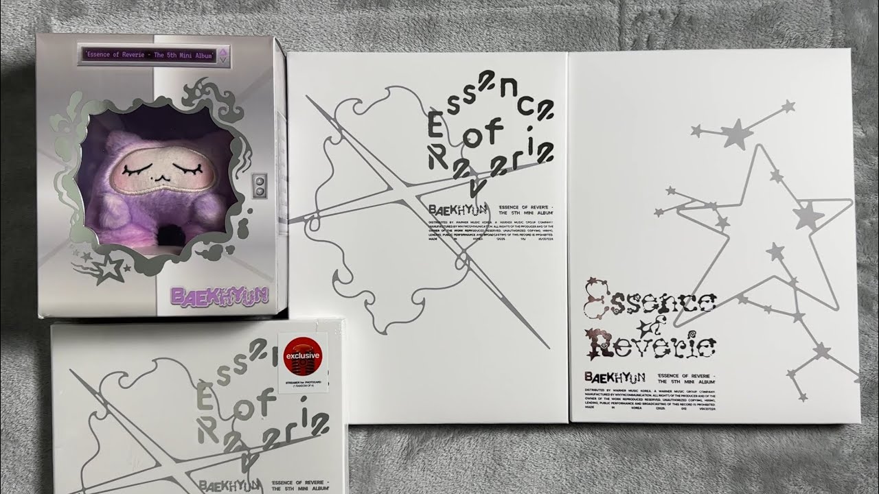 ♡Распаковка Бэкхёна 백현 5-го мини-альбома Essence of Reverie (Essence, Reverie & Special Ver.)♡