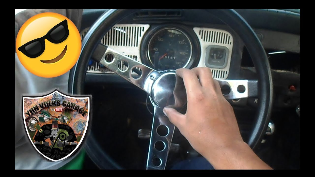 Como instalar un volante deportivo a un volkswagen = vocho