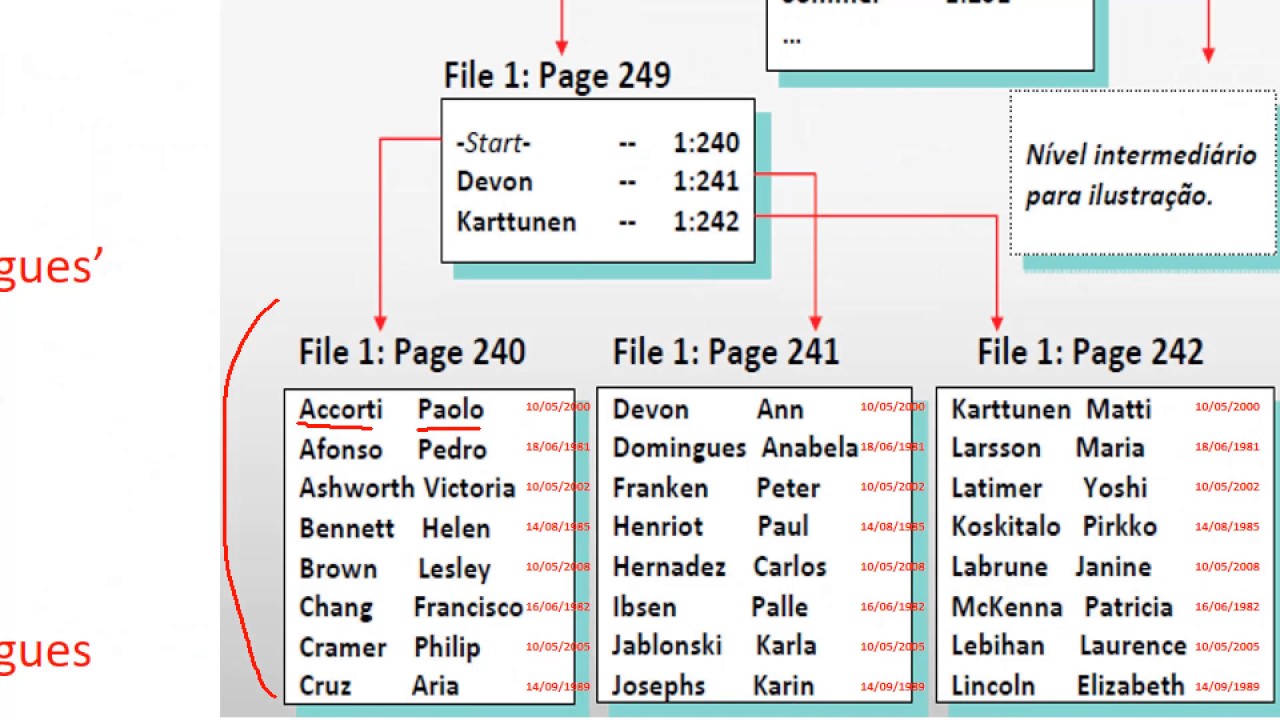 Breve introdução sobre índices - Heap, Clustered e Nonclustered
