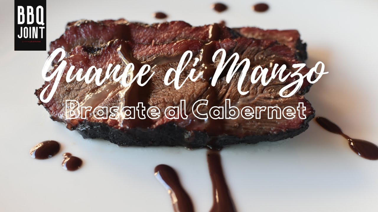 Guance di Manzo Brasate al Vino Rosso - BBQ 🔥