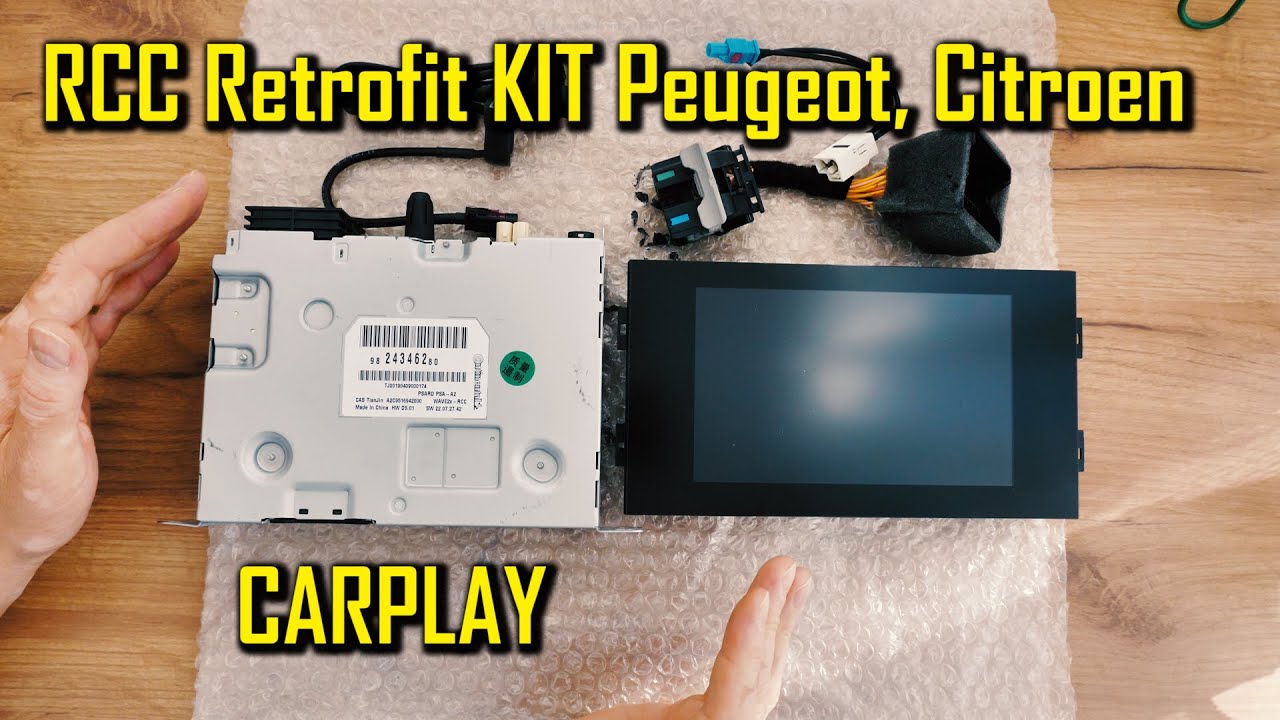 Retrofit RCC Multimedia with Carplay, Peugeot 308 T9 - NAC Radio, Android Auto