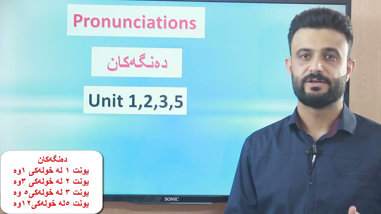 ئینگلیزی پۆلی 12 دەنگەکانی یونت 1و2و3و5