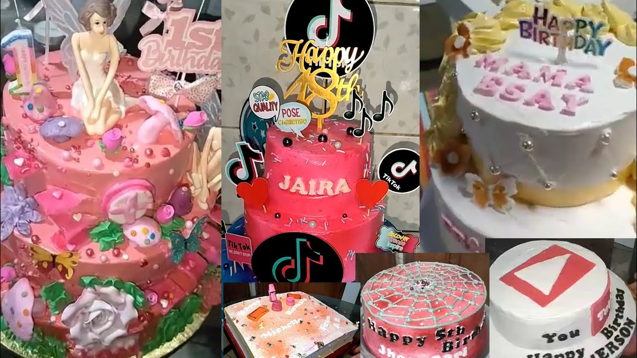 2021 Birthday cake Ideas compilation boiled icing [emiesjoy sweet creation] Part 1