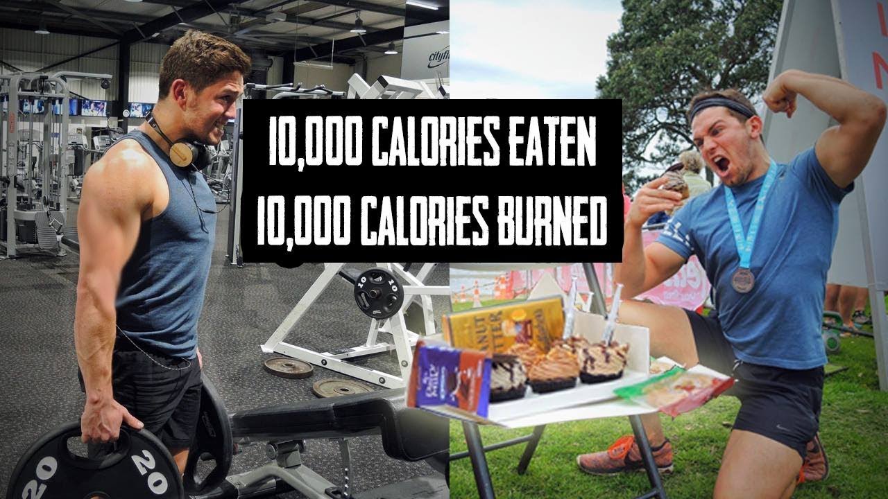 10,000 CALORIE CHALLENGE | EAT & BURN 10k IN 1 DAY