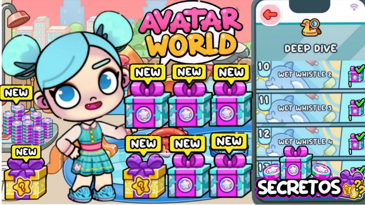 DONE✅ ALL14 SECRETS OF THE POOL IN AVATAR WORLD #avatarworld 