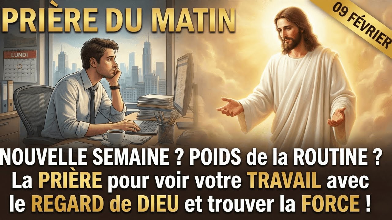 PRIÈRE DU 9 FÉVRIER : Vous Détestez le Lundi ? Écoutez Ceci pour Tout Changer ! 💼🙏 #motivation
