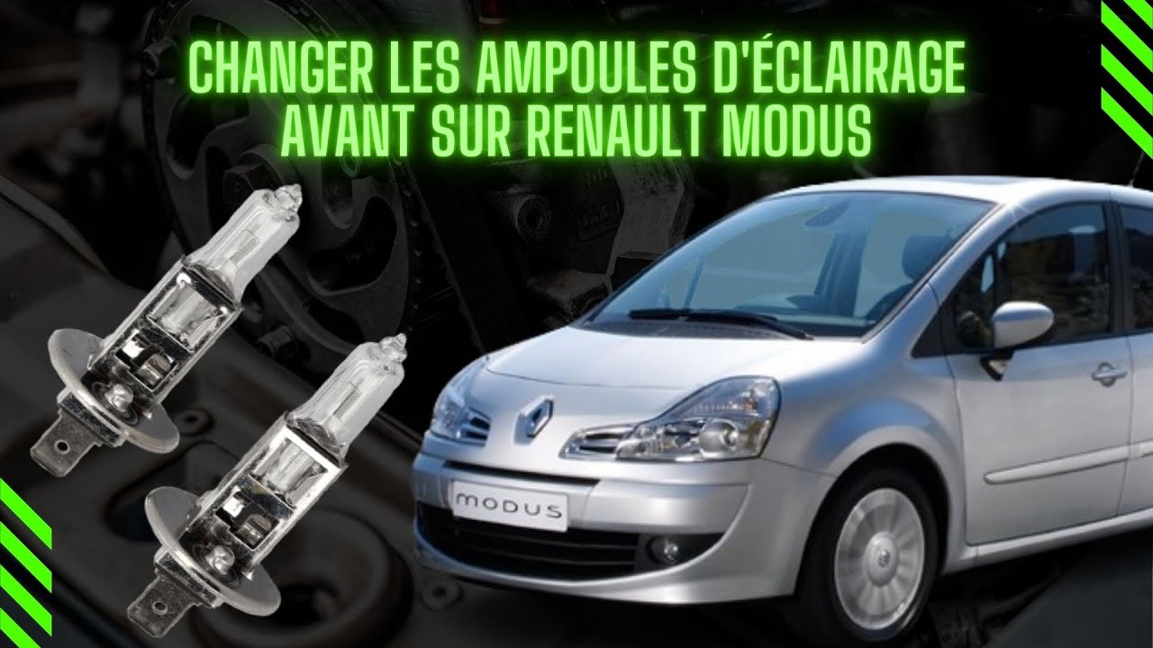 Changer les ampoules d'éclairage Avant sur Renault Modus 🚗💡