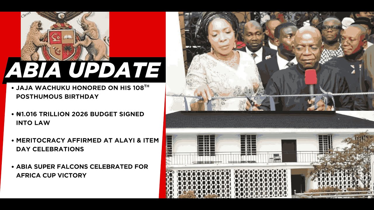 Новости Абии: Губернатор Отти чествовал Джаджу Вачуку и отремонтировал историческую библиотеку.