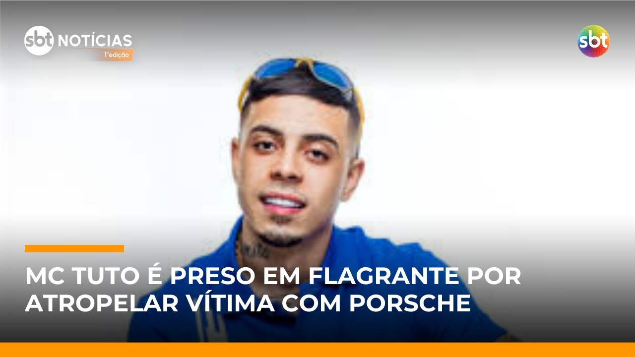 Mc Tuto é preso por atropelar jovem com porsche em São Paulo | #SbtNotícias