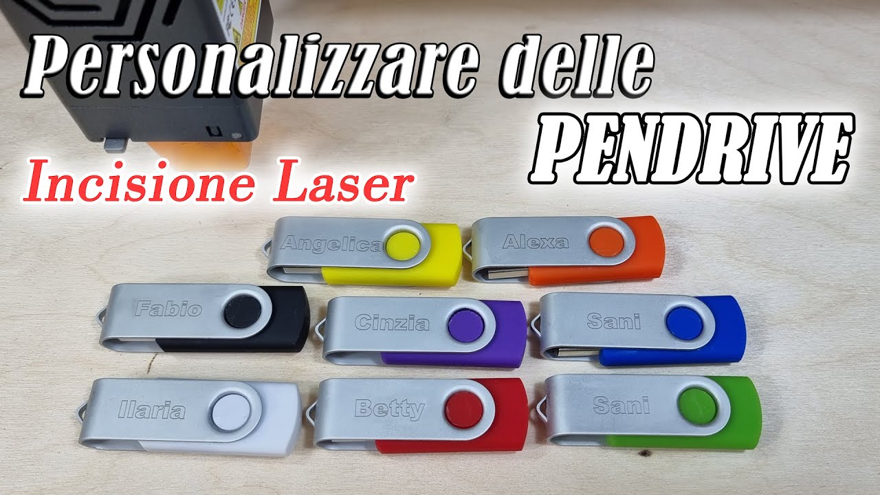 Personalizzare delle Pendrive con un laser. Idee di BUSINESS 💵💵 !!