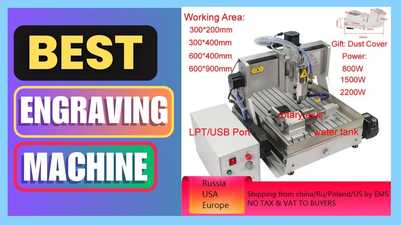 Best CNC Router 6040 4 Axis 2.2KW Metal 3D Carving Woodworking Machine Review