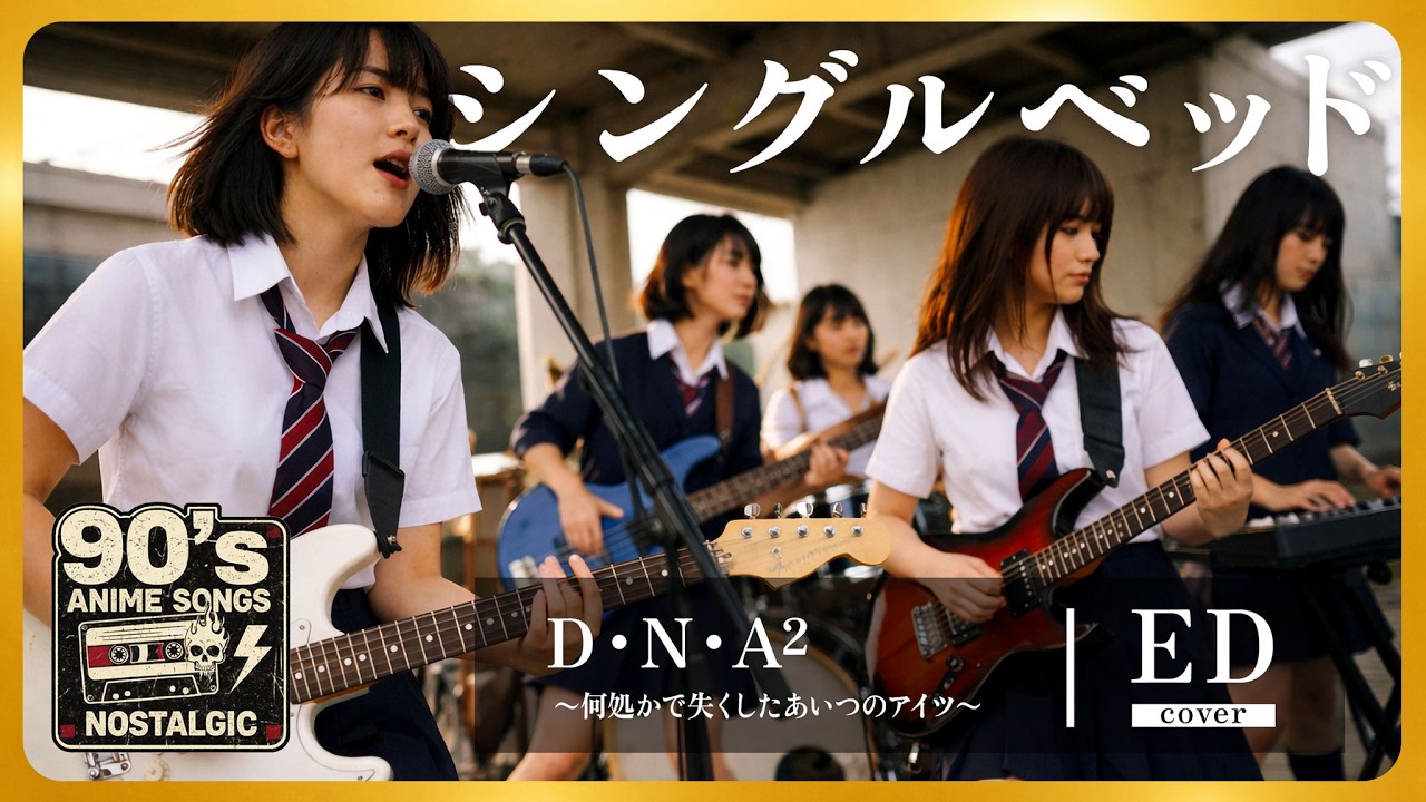 D.N.A² Эндинг - Single Bed | Ностальгия по аниме 90-х [AI Rock Cover]