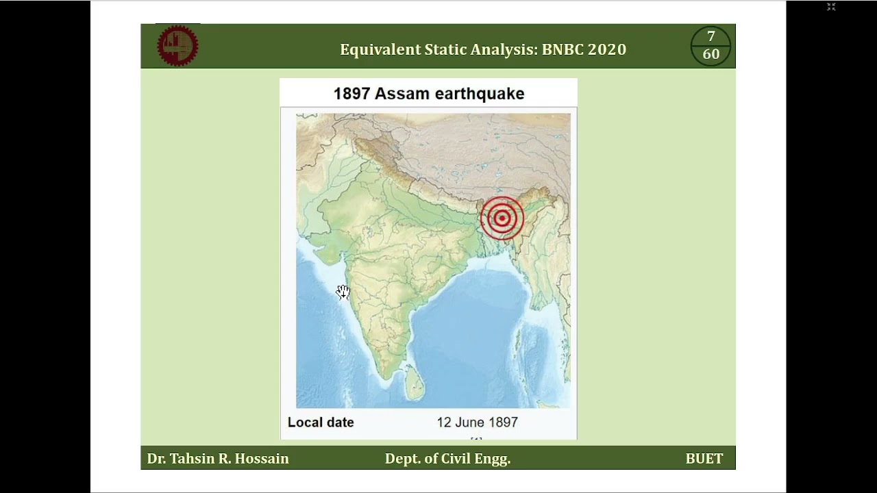 Seismic Design of a  Building with example (BNBC 2020)