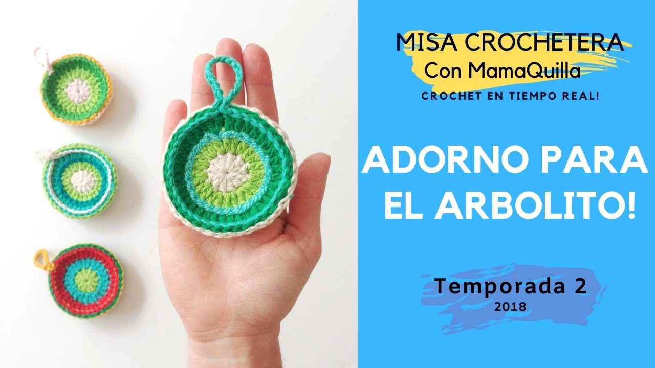ADORNO PARA EL ARBOLITO - Crochet en Tiempo Real con mamaQuilla