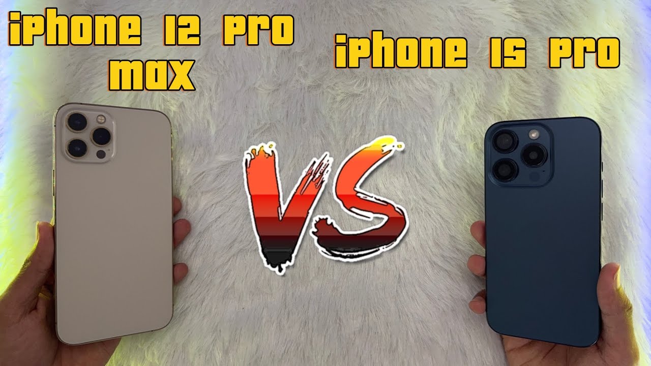 iPhone 12 Pro Max Vs iPhone 15 Pro😱#techynumz #pune #techtech #tech #subscribe #youtube #speedtest
