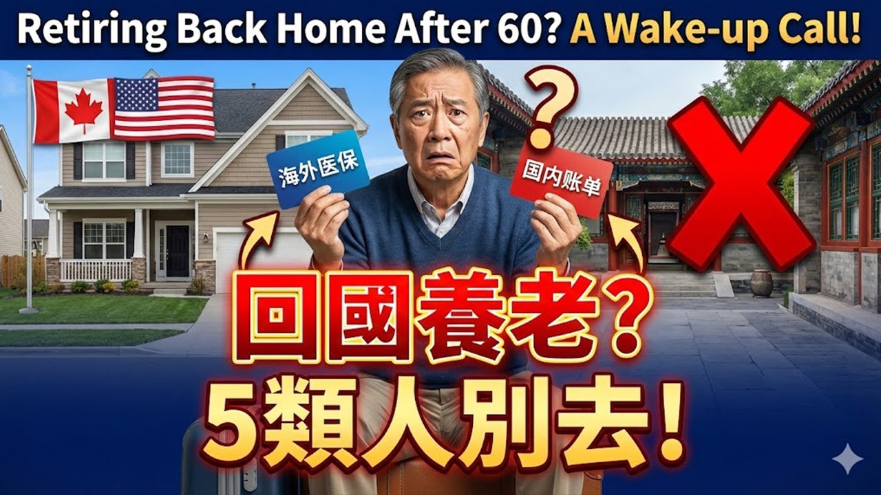 60歲後要不要回国养老？别被乡愁冲昏头，从医保和生活成本深度对比，这5类人劝你千万别折腾！