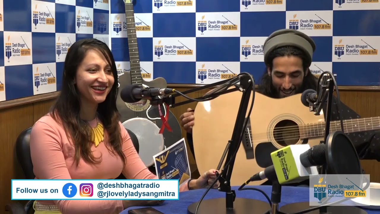 BAABARR MUDACER LIVE ON AIR WITH RJ SANGMITRA  DBU RADIO CHANDIGARH KASHMIRI RAP SONGS