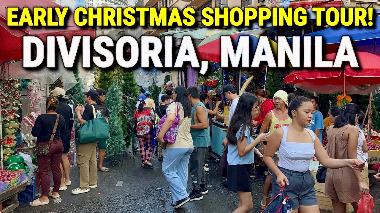BIGGEST MARKET in MANILA, PHILIPPINES! 🇵🇭 DIVISORIA - Early Christmas Shopping Tour 2025