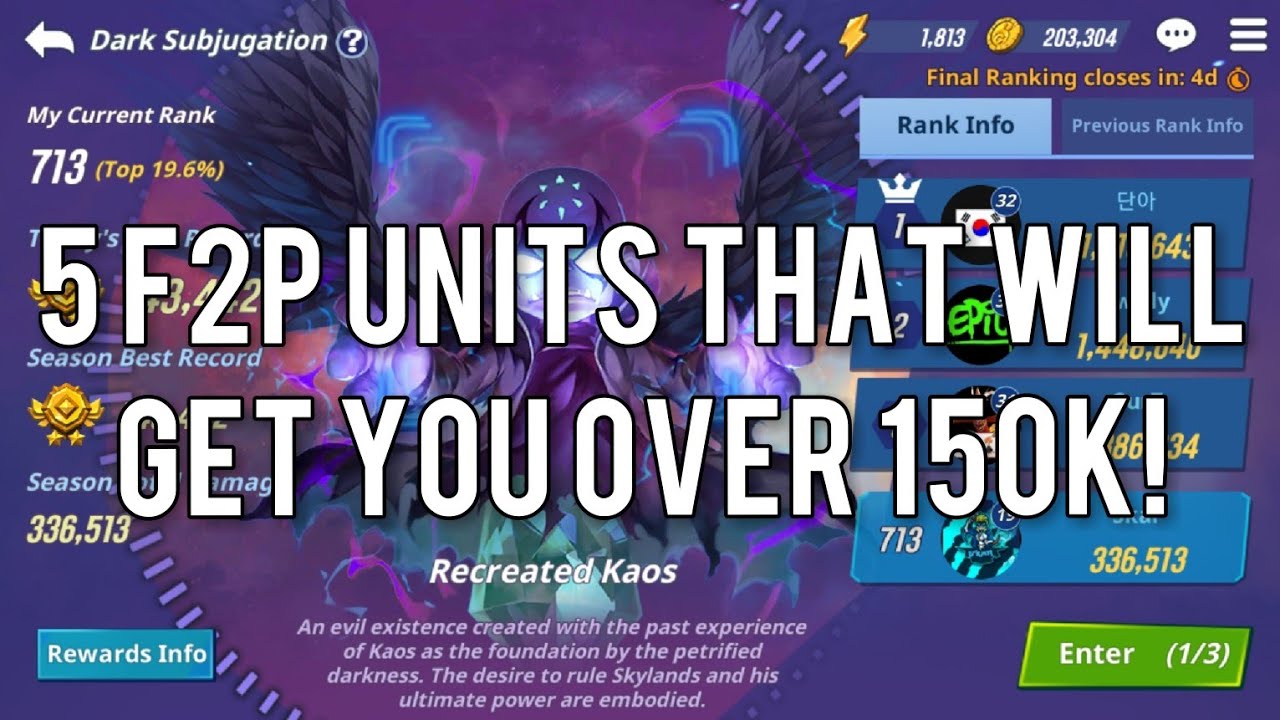 5 best F2P dark subjugation skylanders that will increase your score drastically!!!