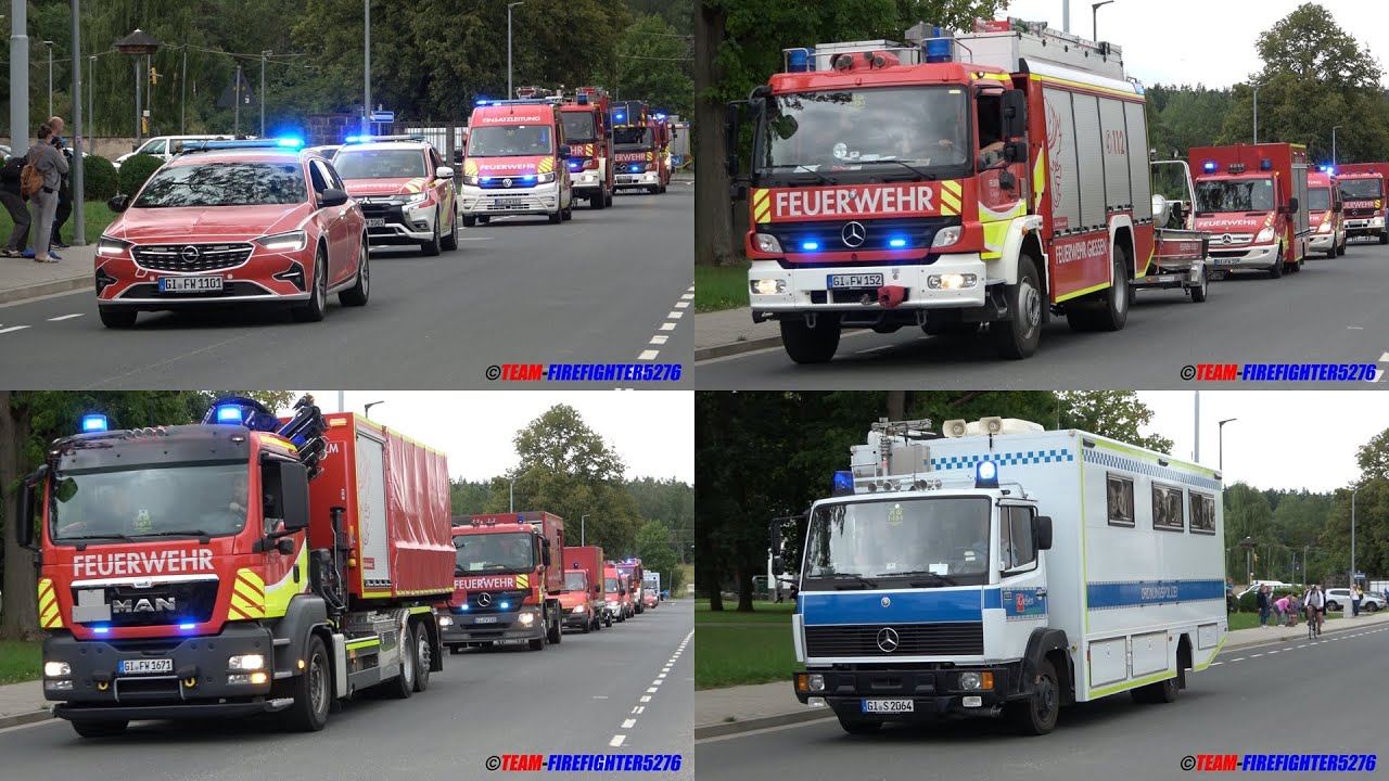 [Eine Berufsfeuerwehr zieht um] Ankunft + Einzug der Feuerwehr Gießen am neuen Gefahrenabwehrzentrum